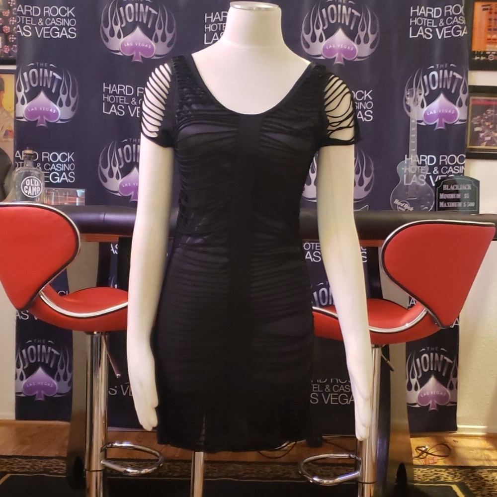 Black dress with rock n flare